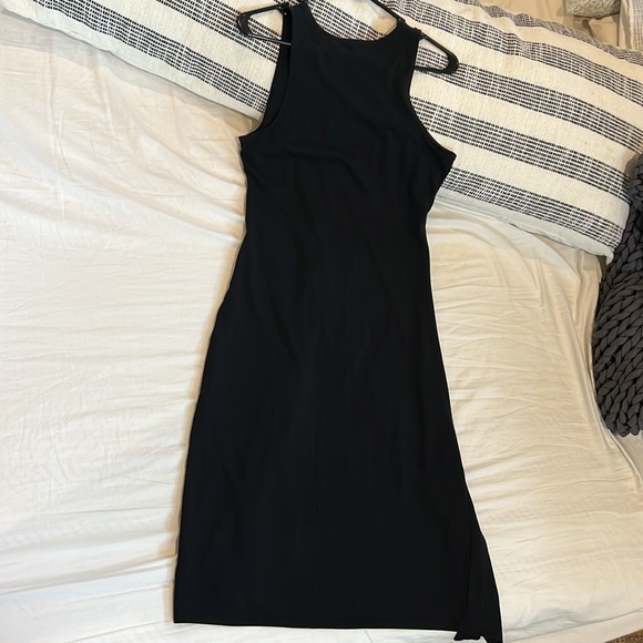 Chelsea 28 Faux wrap little black tank dress Medium - Picture 2 of 4